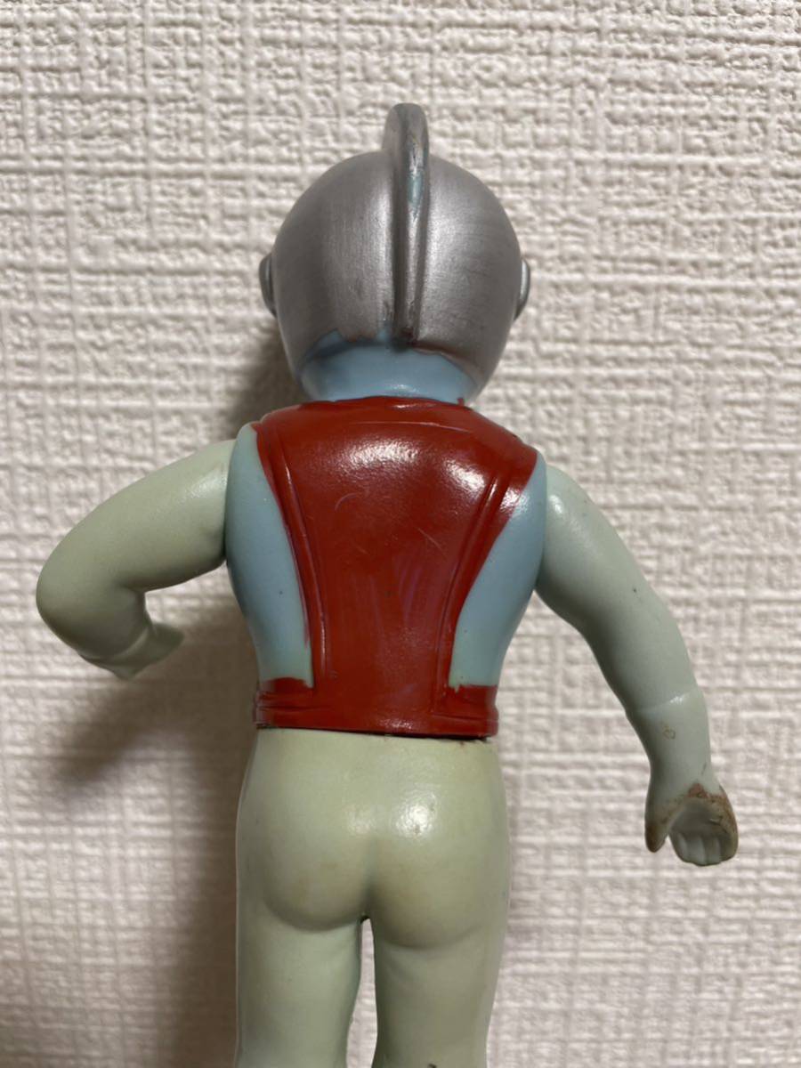 希少 シルバー仮面ソフビ 当時物 無版権 昭和レトロ ソフビ人形 高さ  