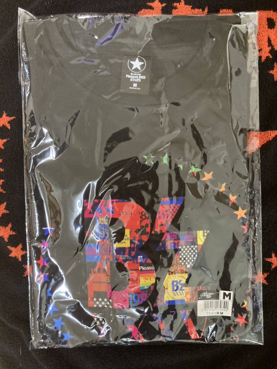 B'zSTARS Tシャツ ブラック Mサイズ新品未開封Pleasure2023STARSB'zビーズ松本孝弘稲葉浩志TAKINABA稲葉着非売品レア同梱可