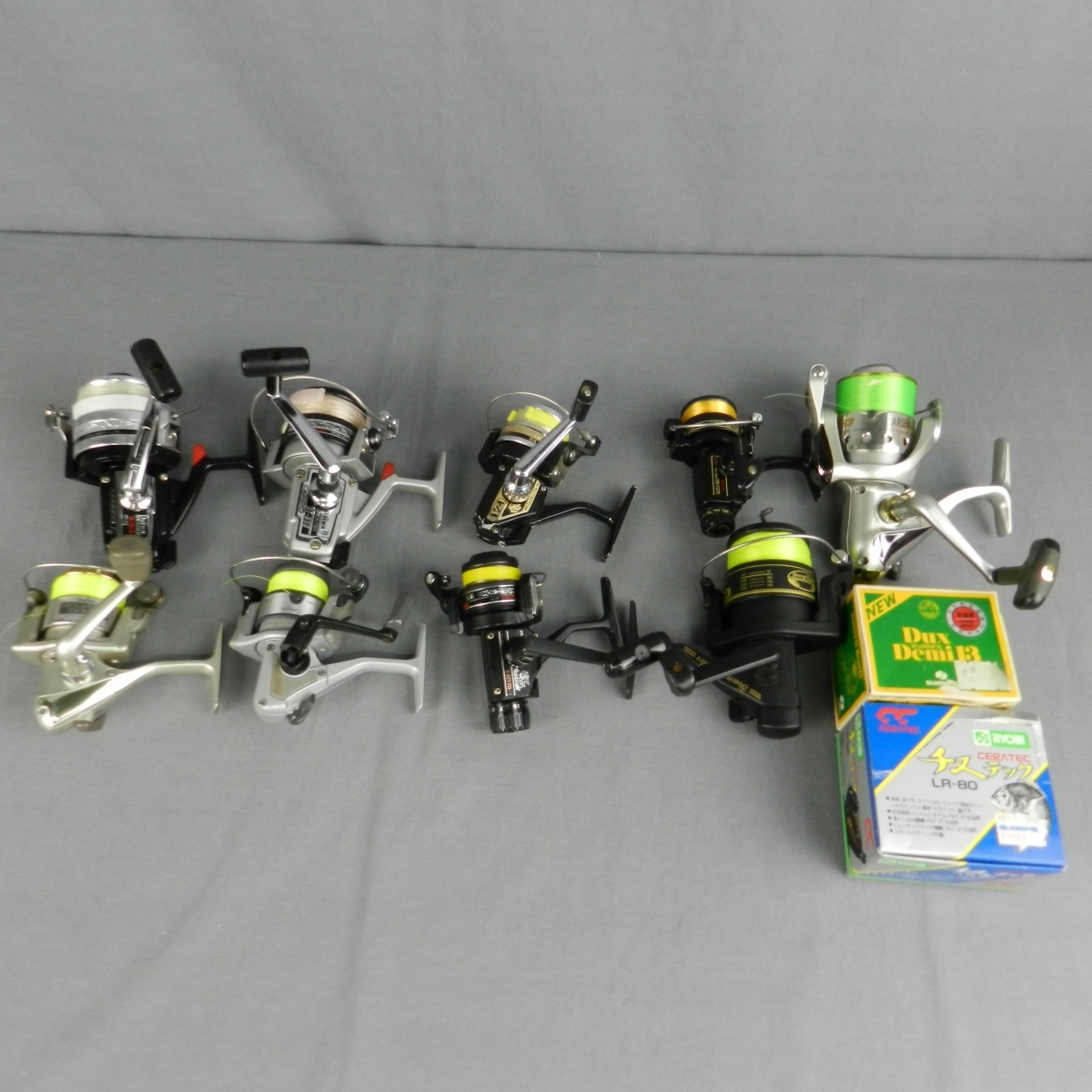 Daiwa製3点 RYOBI製2点 オールドスピニングリール 計5点セット Daiwa製3点 RYOBI製2点 オールドスピニングリール 計5点セット Daiwa