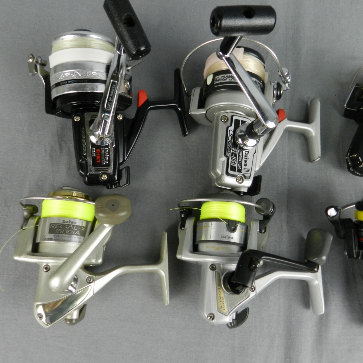 Daiwa製3点 RYOBI製2点 オールドスピニングリール 計5点セット Daiwa製