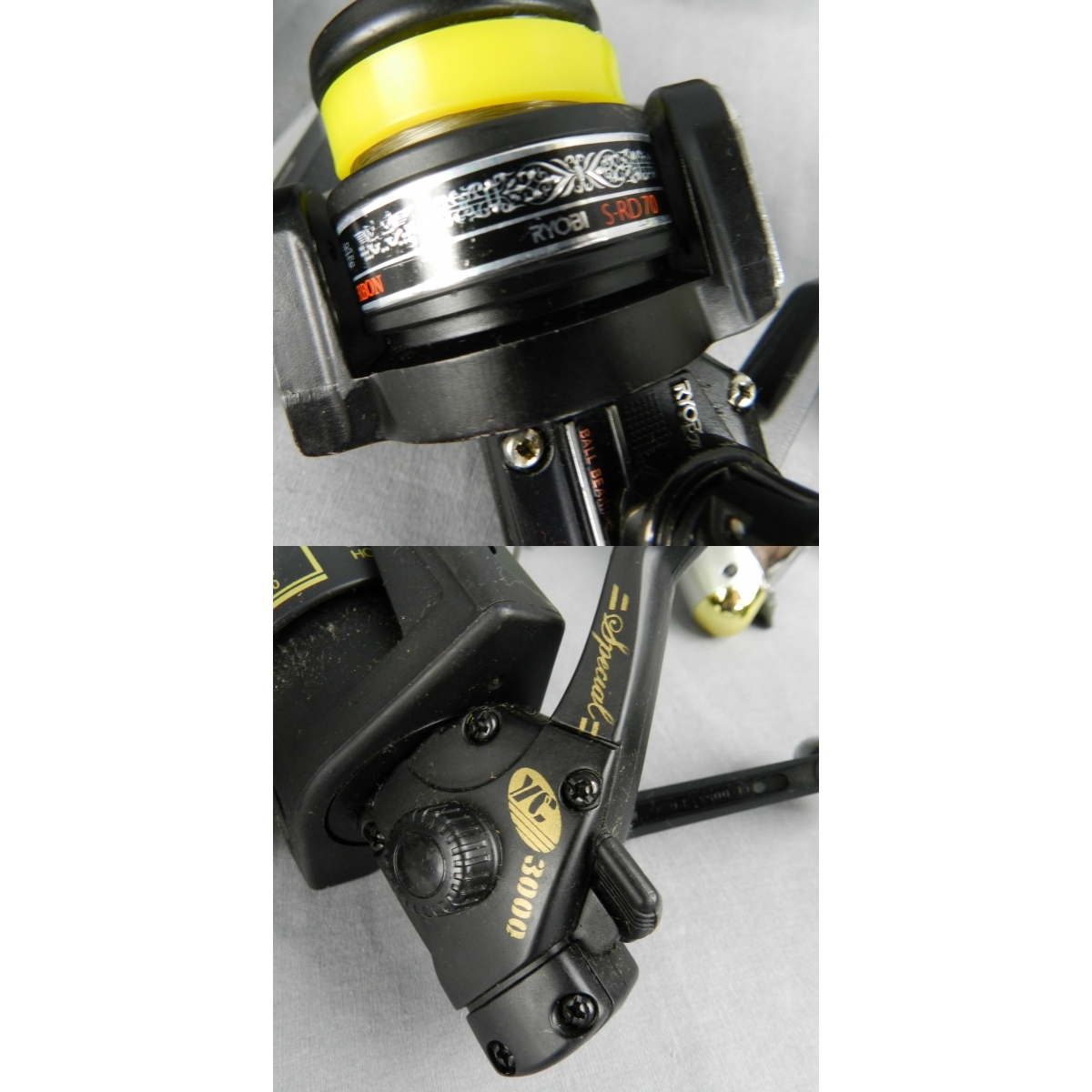 Daiwa製3点 RYOBI製2点 オールドスピニングリール 計5点セット Daiwa製