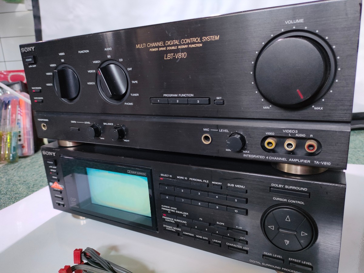 希少機種、通電確認、即発送)SONY SDP-V810 TA-V810 アンプ サラウンド  