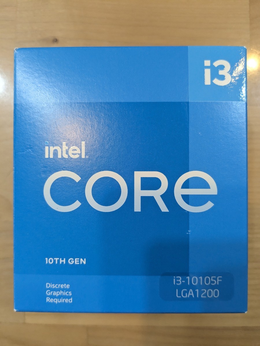 INTEL CPU Core i3 10105F 4コア8スレッド 3.70GHZ SRH8V LGA1200 内蔵グラフィック無し CPUのみ 起動確認済み