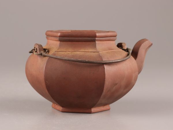 中国古玩 唐物 煎茶道具 朱泥 紫泥 紫砂壷 急須 茶壷 在