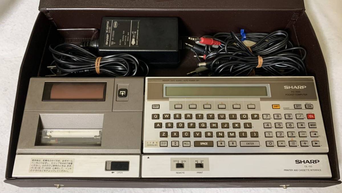 ジャンク品 SHARP PC-1500 ポケットコンピューター CE-150 PRINTER AND