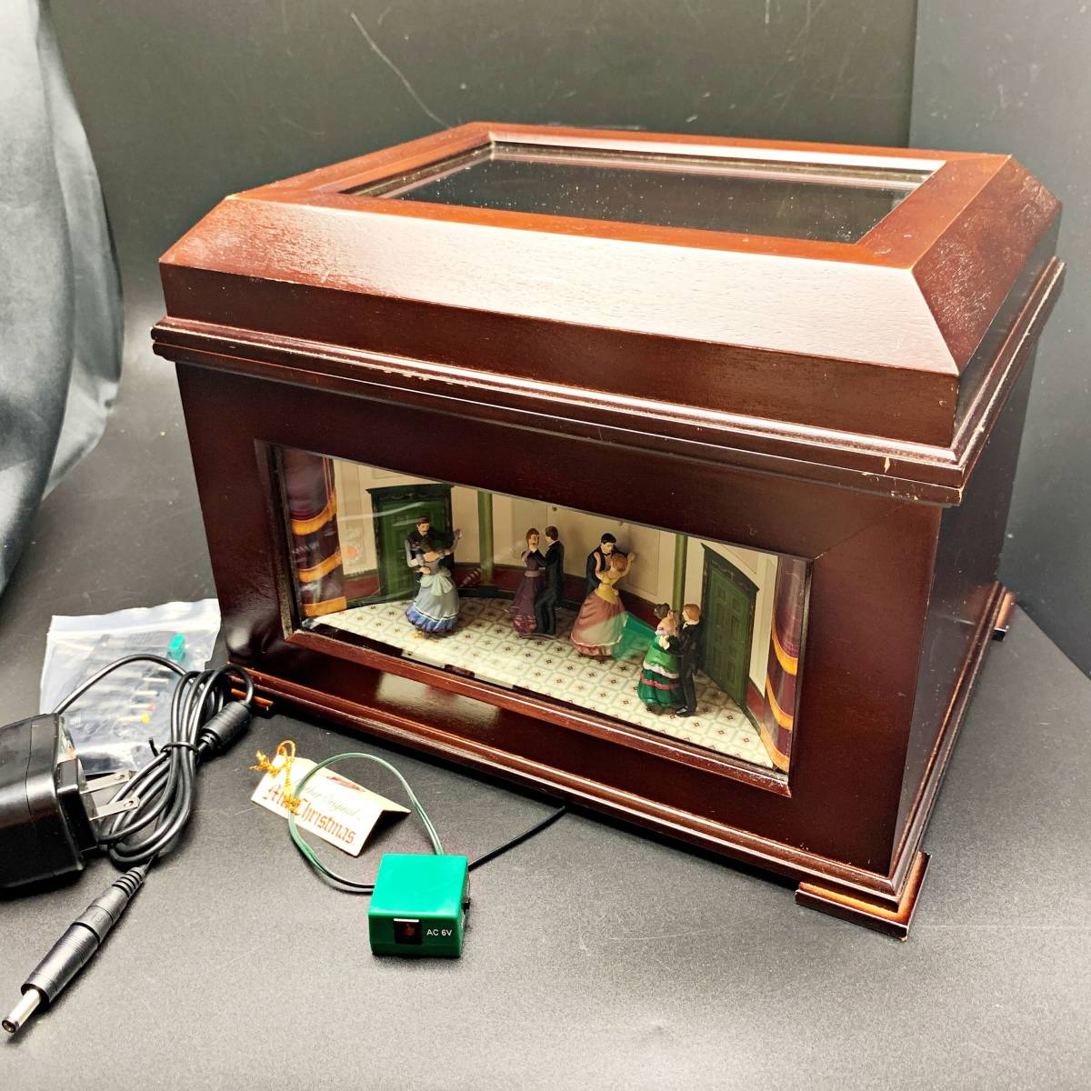 【動画あり】ミスタークリスマス シンフォニー オルゴール ディスク 16枚 Mr Christmas 舞踏会 ダンス ホール 廃盤 高級木製 ヴィンテージ