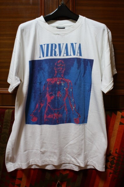 希少 USA製 giant シングルステッチ NIRVANA ニルヴァーナ SILVER