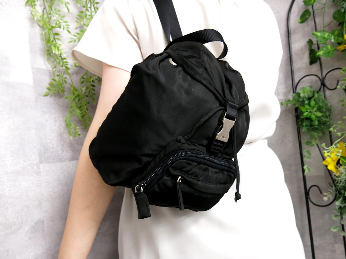 ナイロン プラダ PRADA ○超美品○PRADA ポコノ サフィアーノ