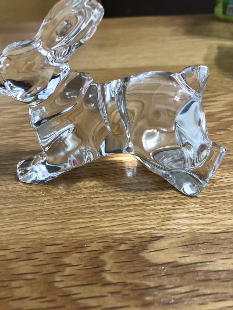 美品】 Baccarat バカラ 干支 干支シリーズ うさぎ 兎 卯 置物 ガラス
