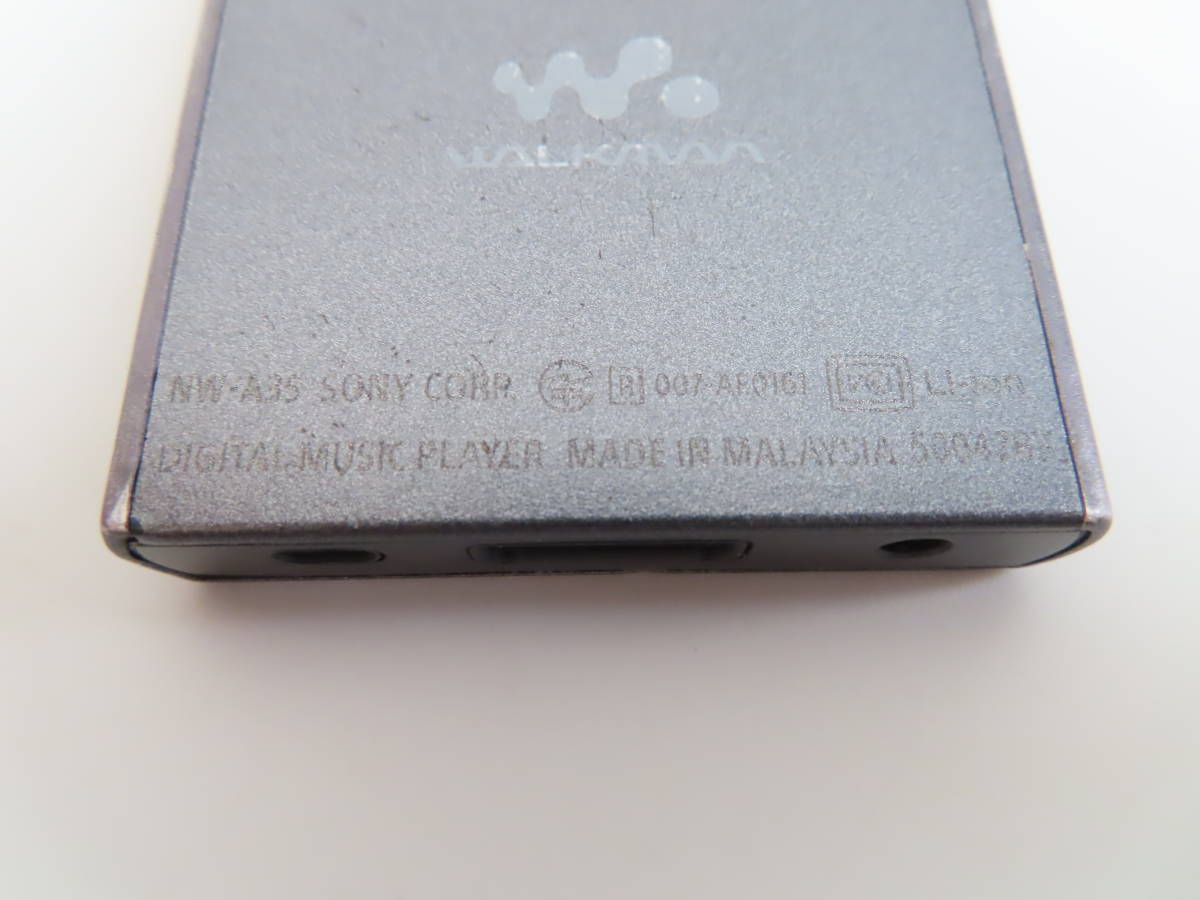 SONY WALKMAN NW-A35 16GB グレー 美品 SONY WALKMAN Aシリーズ NW-A35 16GB チャコールブラック Bluetooth