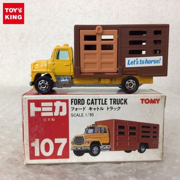 フォード キャトル トミカ トラック 日本製 赤箱 NO.107 0 フォード