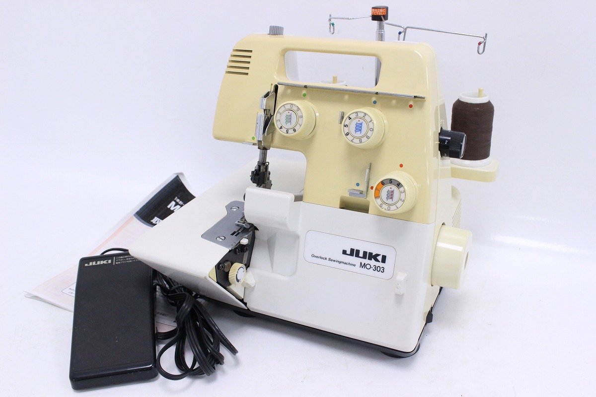 通電確認済 JUKI ジューキ 1本針 3本糸 オーバーロックミシン MO-303
