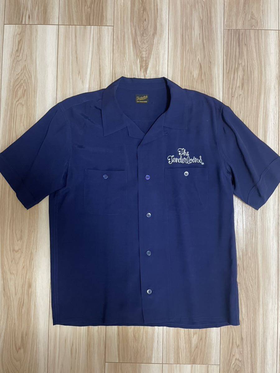 TENDERLOIN テンダーロイン ボーリングシャツ S 半袖（107）a