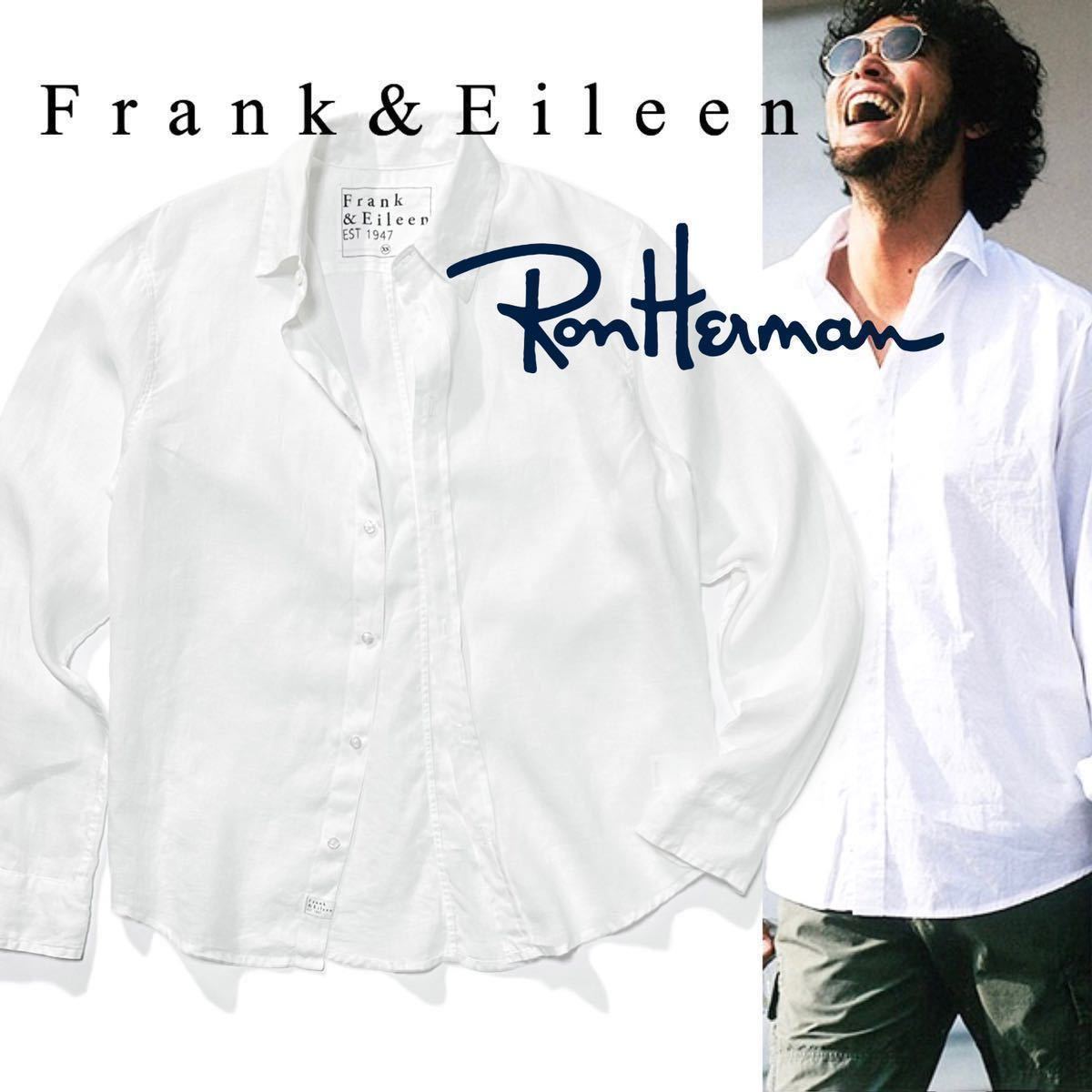 フランク&アイリーン　ロンハーマン　国内正規品　ゆったり　リネンシャツ　ポール Frank&Eileen】ITALIAN LINEN SHIRT フランクアンドアイリーン PAUL 白
