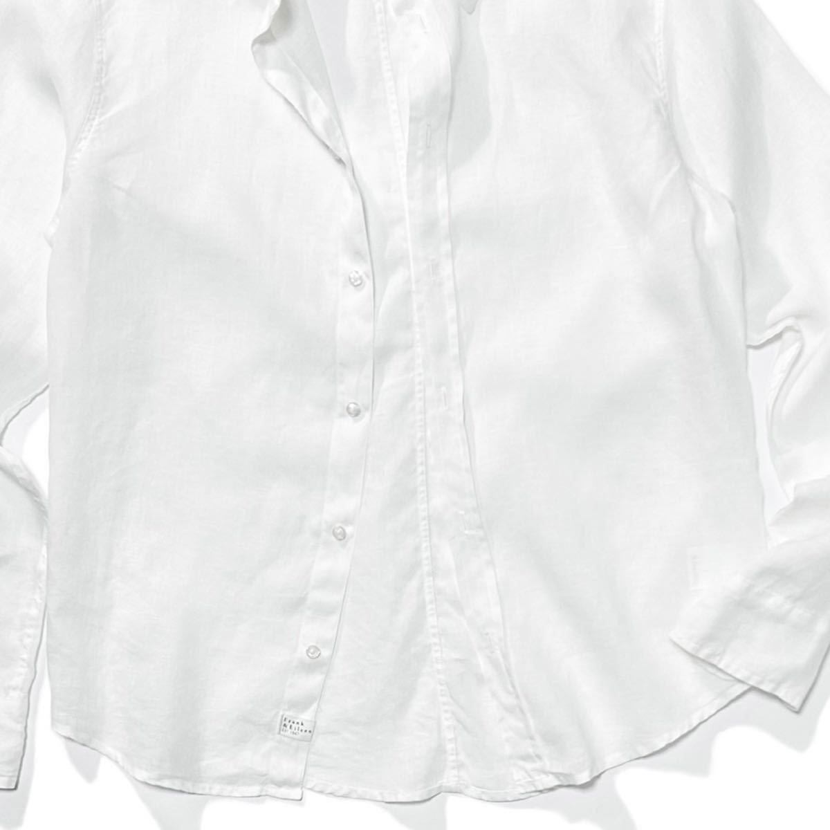 フランク&アイリーン　ロンハーマン　国内正規品　ゆったり　リネンシャツ　ポール Frank&Eileen】ITALIAN LINEN SHIRT フランクアンドアイリーン PAUL 白