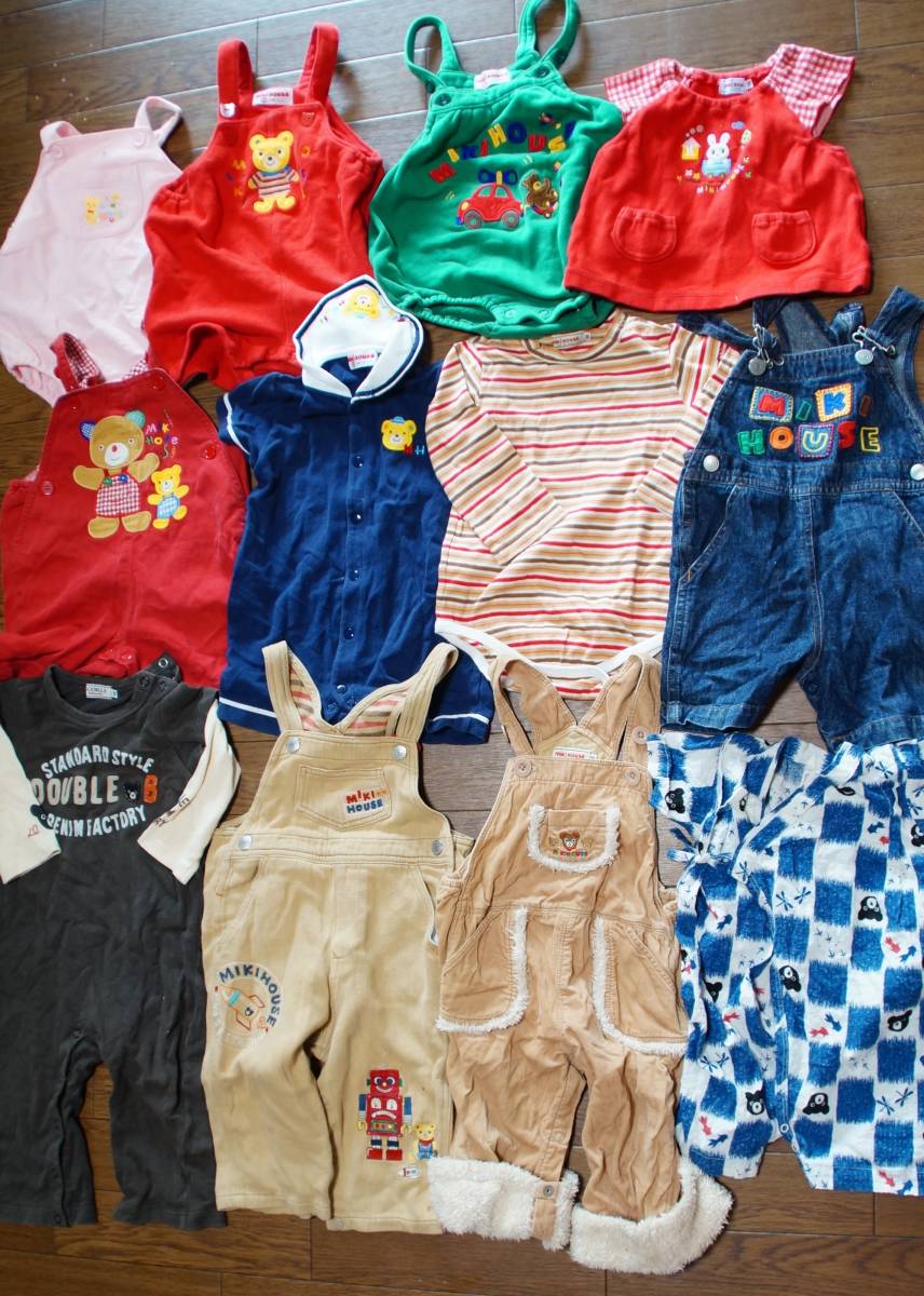 1円～！【全部ブランドミキハウス福袋】子供服まとめセット売り71点 