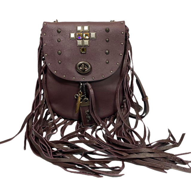 COACH コーチ ショルダーバッグ 斜め掛け 肩掛け フリンジ ミニバッグ