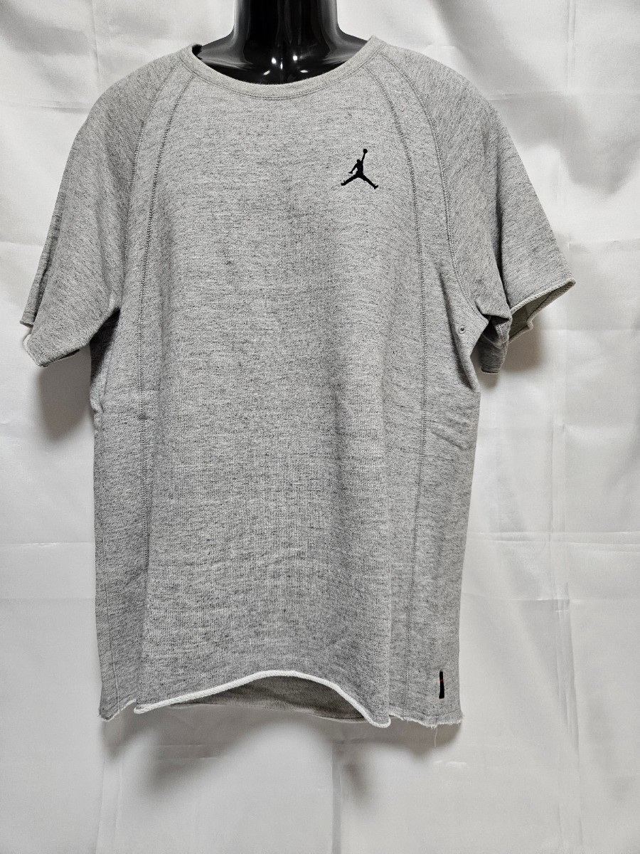 NIKE JORDAN ナイキジョーダン 半袖スウェットシャツ Lサイズ表記(身幅59cm着丈77cm) 裏起毛　試着使用実使用無し