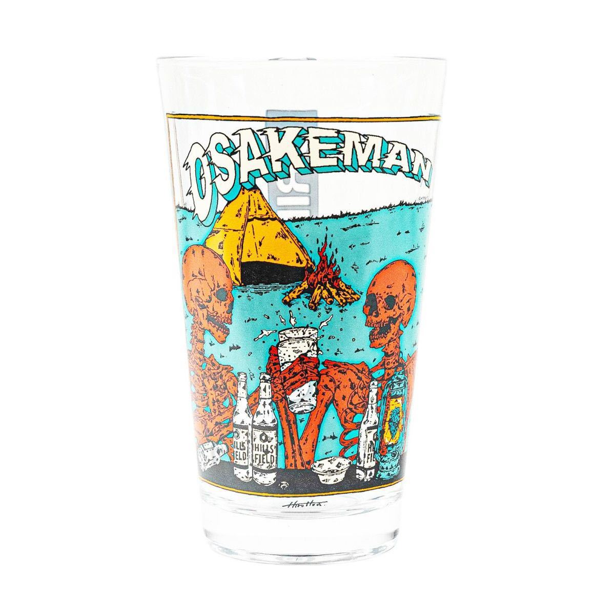 オリジナルパイントグラス　-OSAKEMAN-　480ml 伊豆のぬし釣り　ヒルズフィールド　お酒マン