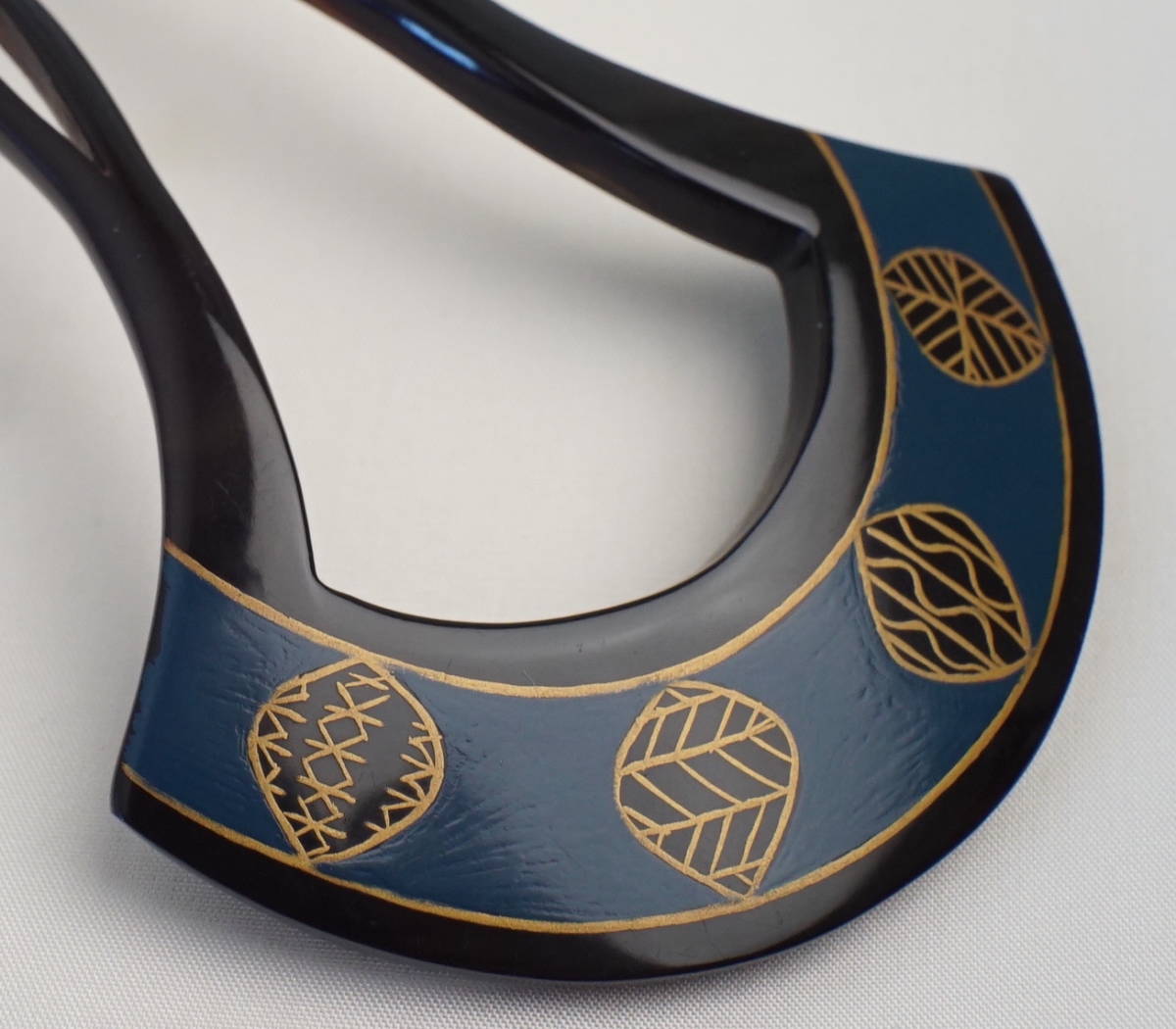 本鼈甲 べっこう 蒔絵 古い簪 かんざし 在銘 幅6.8cm 送料無料