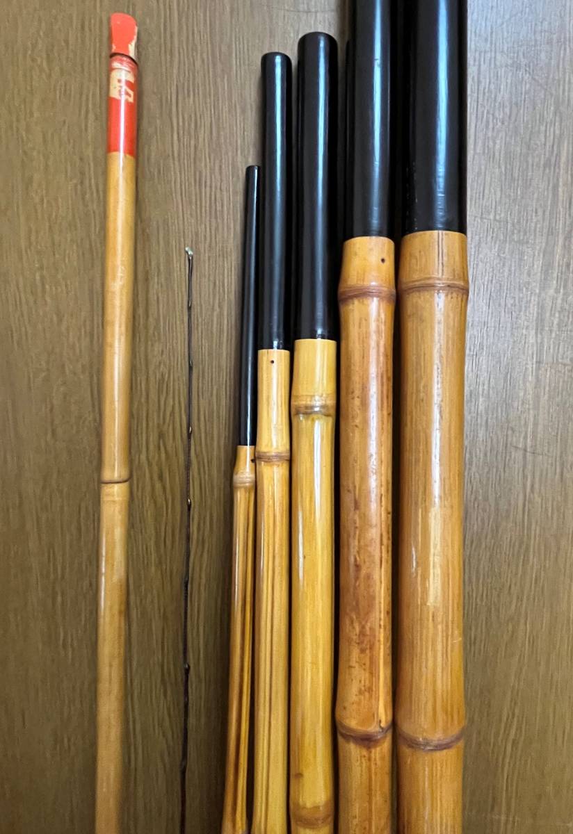 竹竿 和竿 鮎竿 友釣り 並継タイプ 6本継 鮎友竿 約7.6m 川釣り 釣竿