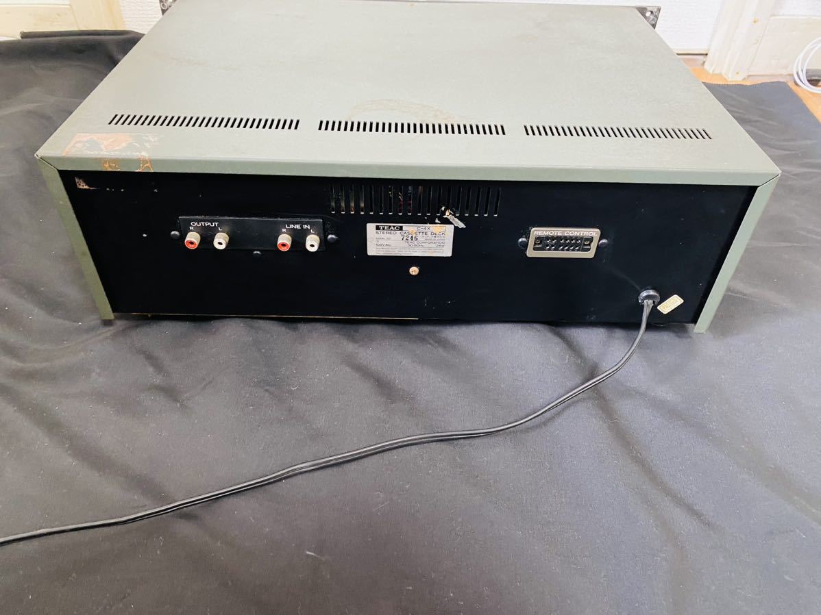 TEAC ティアック カセットデッキ C-4X 通電確認済み ジャンク C-4X