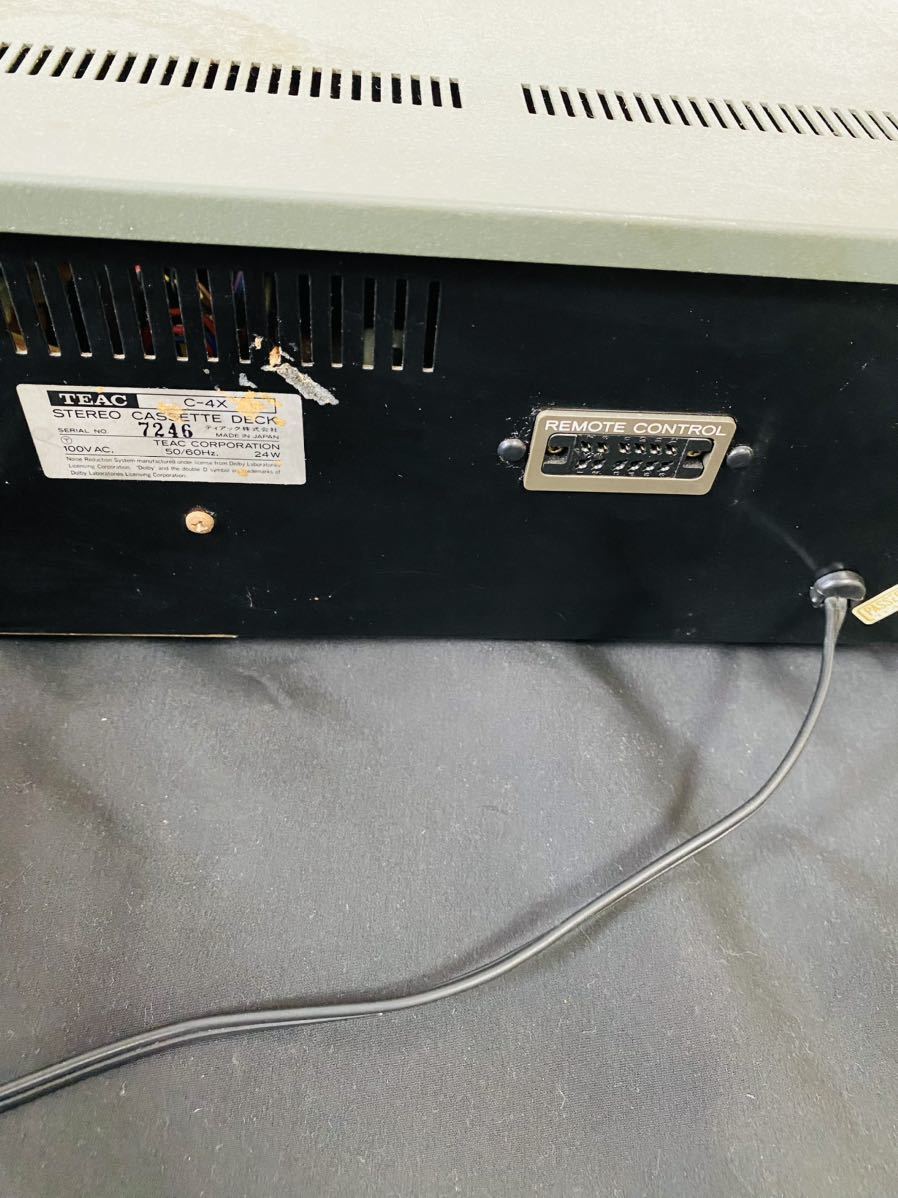 TEAC C-4X ステレオカセットデッキ 本体 TEAC C-4X | スーパーカセッ