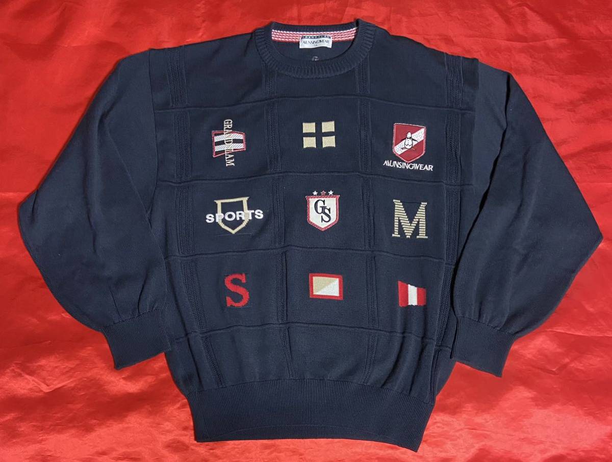 Munsingwear マンシングウェア グランドスラム　セーター　刺繍　サイズLA やや大きめサイズ