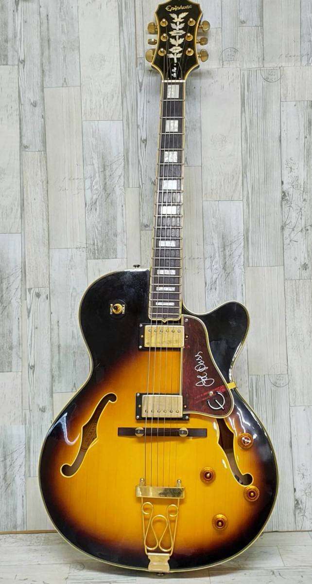 海直80 1円オークション お値打ち Joe Passシグネチャーフルアコギター Epiphone エピフォン EMPEROR VS