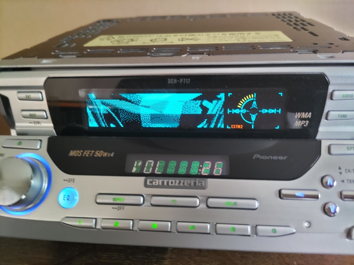 carrozzeria 1DサイズCDデッキ DEH-P717 MP3/WAVE/WMA DSP/EQ
