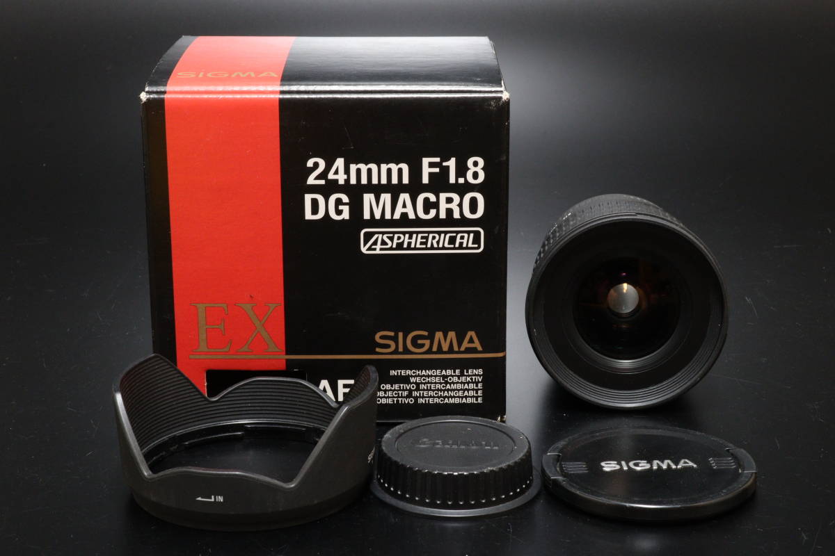 元箱 SIGMA ASPHERICAL 24mm 1:1.8 EX DG MACRO ASPHERICAL シグマ 