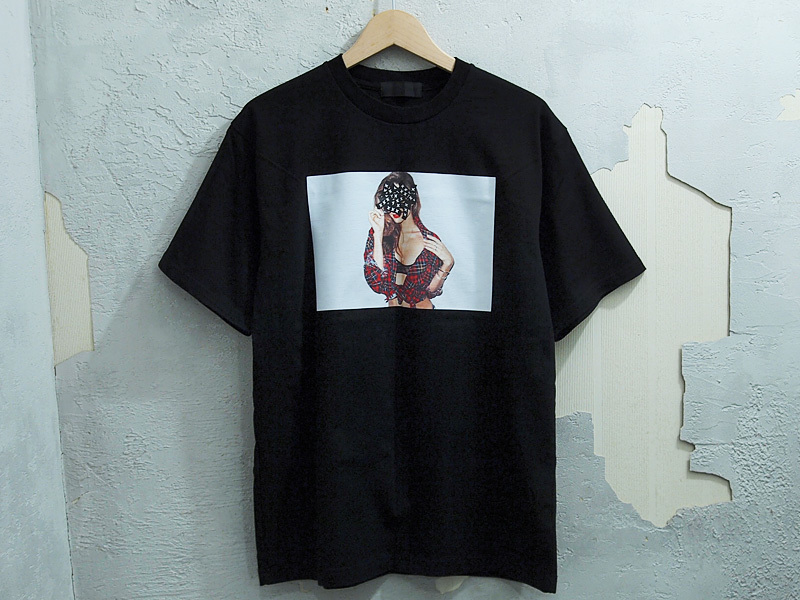 極美品 GOD SELECTION XXX ミランダカー フォト Tシャツ 黒 BLACK ブラック M ゴッドセレクション トリプルエックス GX-S22-ST-09 F