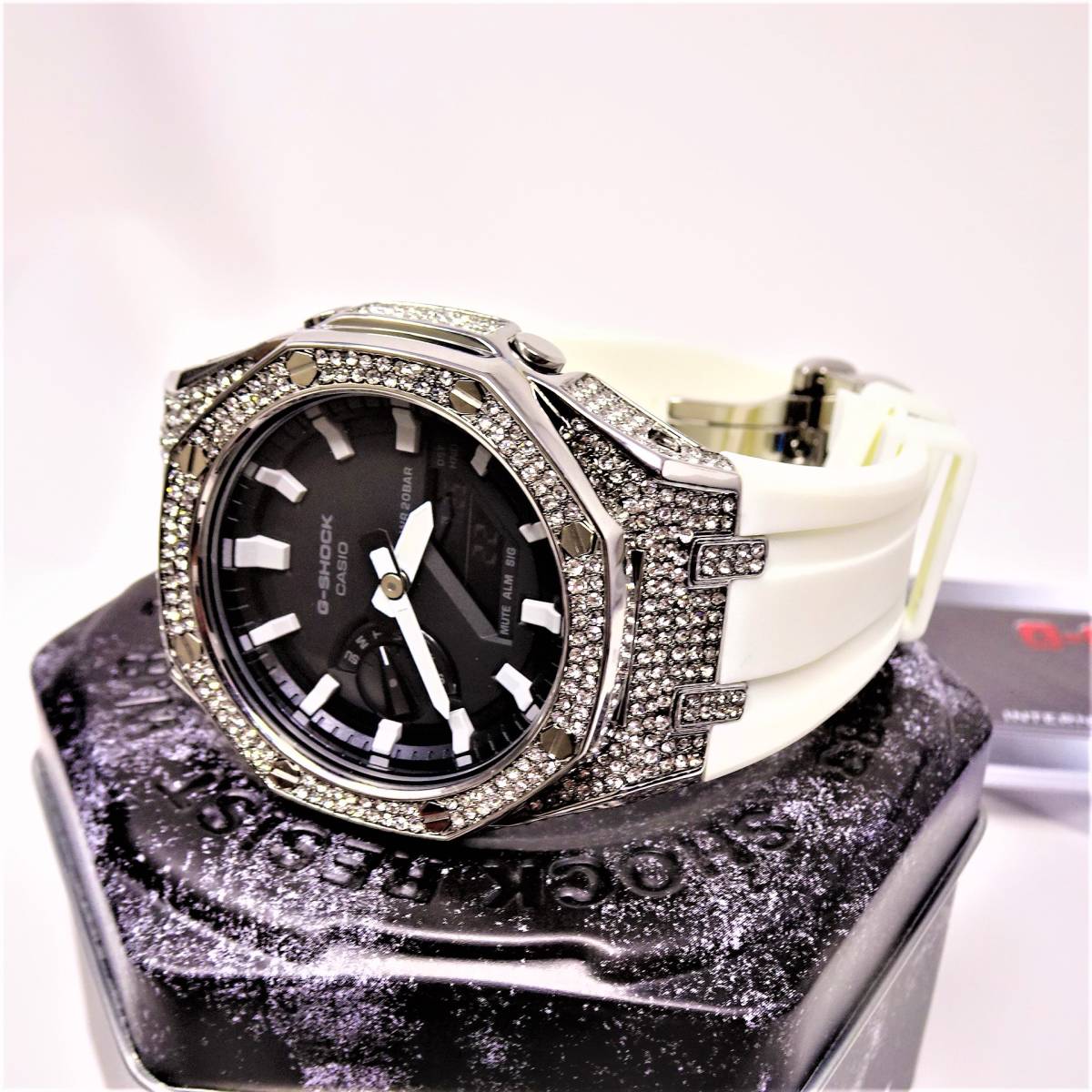 CASIO G-SHOCK GA-2100 腕時計 【新品/未使用品】 未使用・新品・Gショックカスタム本体付きGA2100海外ステンレス製