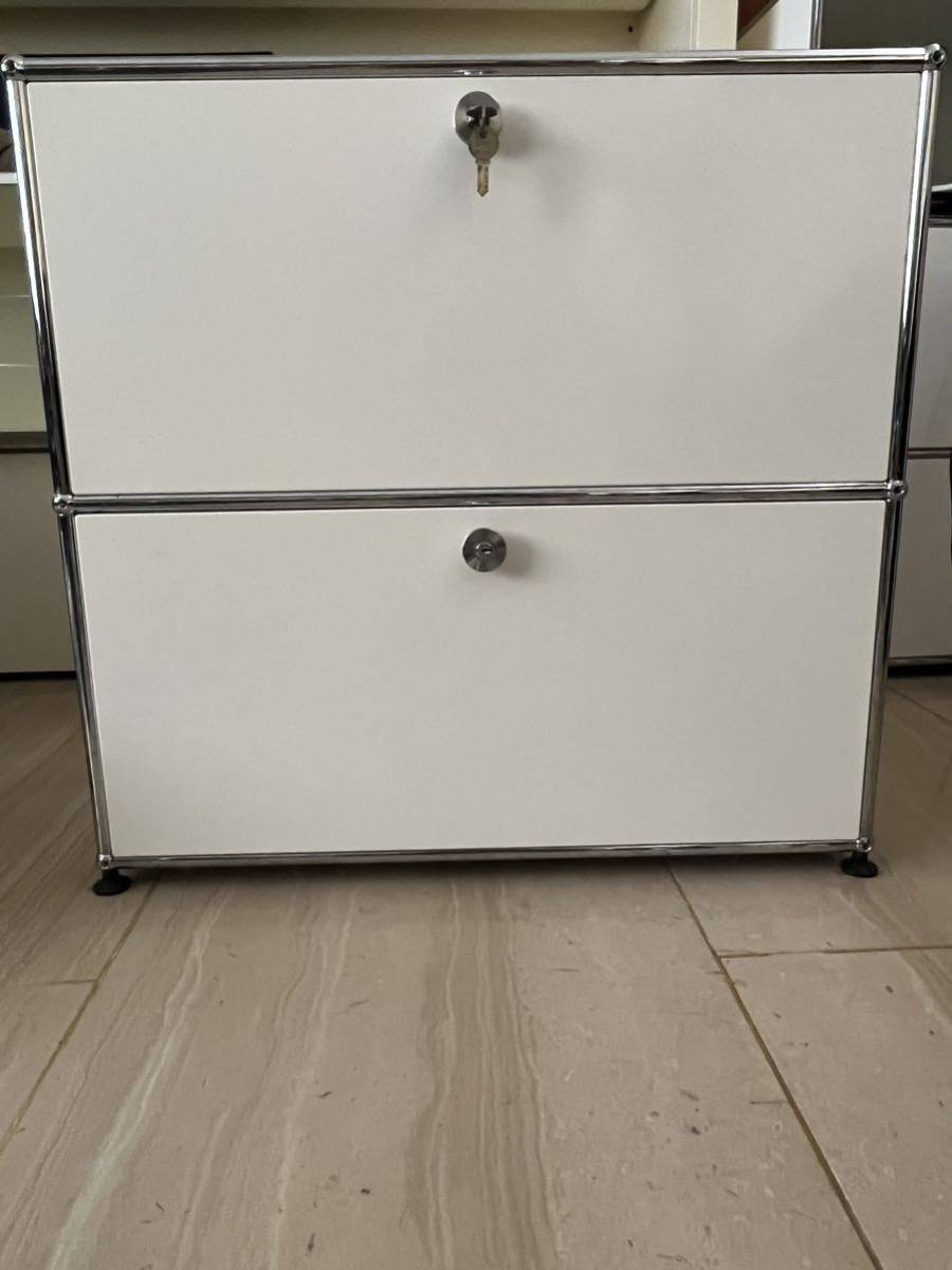 美品 USMハラー haller 人気 ピュアホワイト 1列2段ユニット 上段  