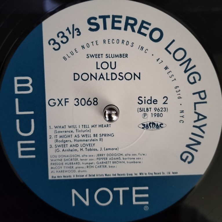 BLUE NOTE 世界初登場 キング美盤LP　LOU DONALDSON／Sweet Slumber　Freddie Hubbard　Wayne Shorter　ルー ドナルドソン　ブルーノート LOU Lou Takes MOBLEY HANK Note