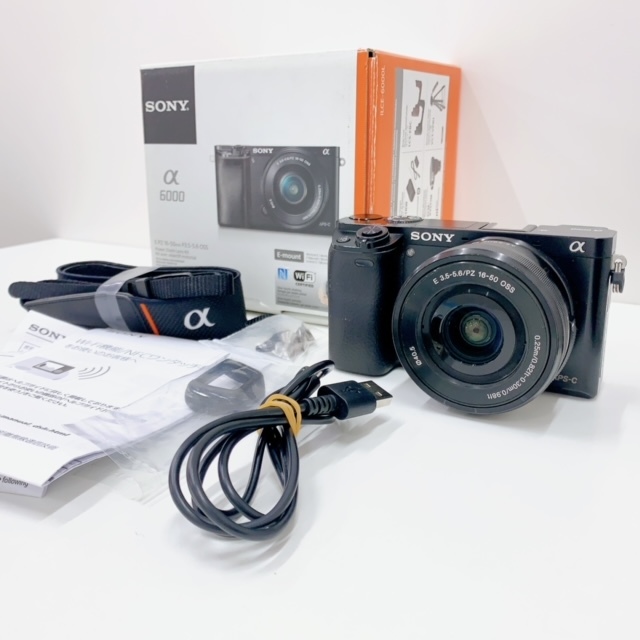 SONY α 6000/E 3.5-5.6/PZ 16-50 OSS 0.25ｍ/0.82ft-0.30ｍ/0.98ft ミラーレス 一眼レフカメラ ジャンク 中古