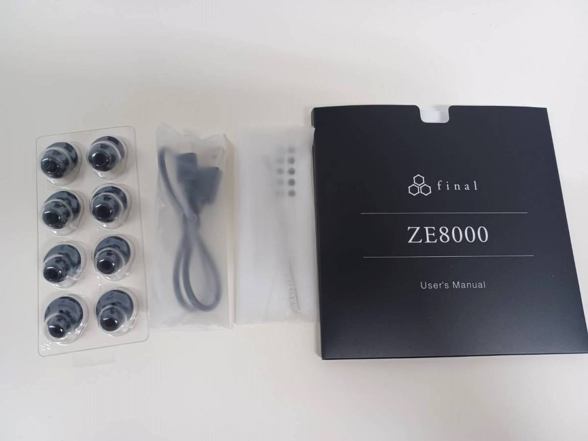 極美品】final ZE8000 ブラック【元箱、イヤピ付属】 極美品】final