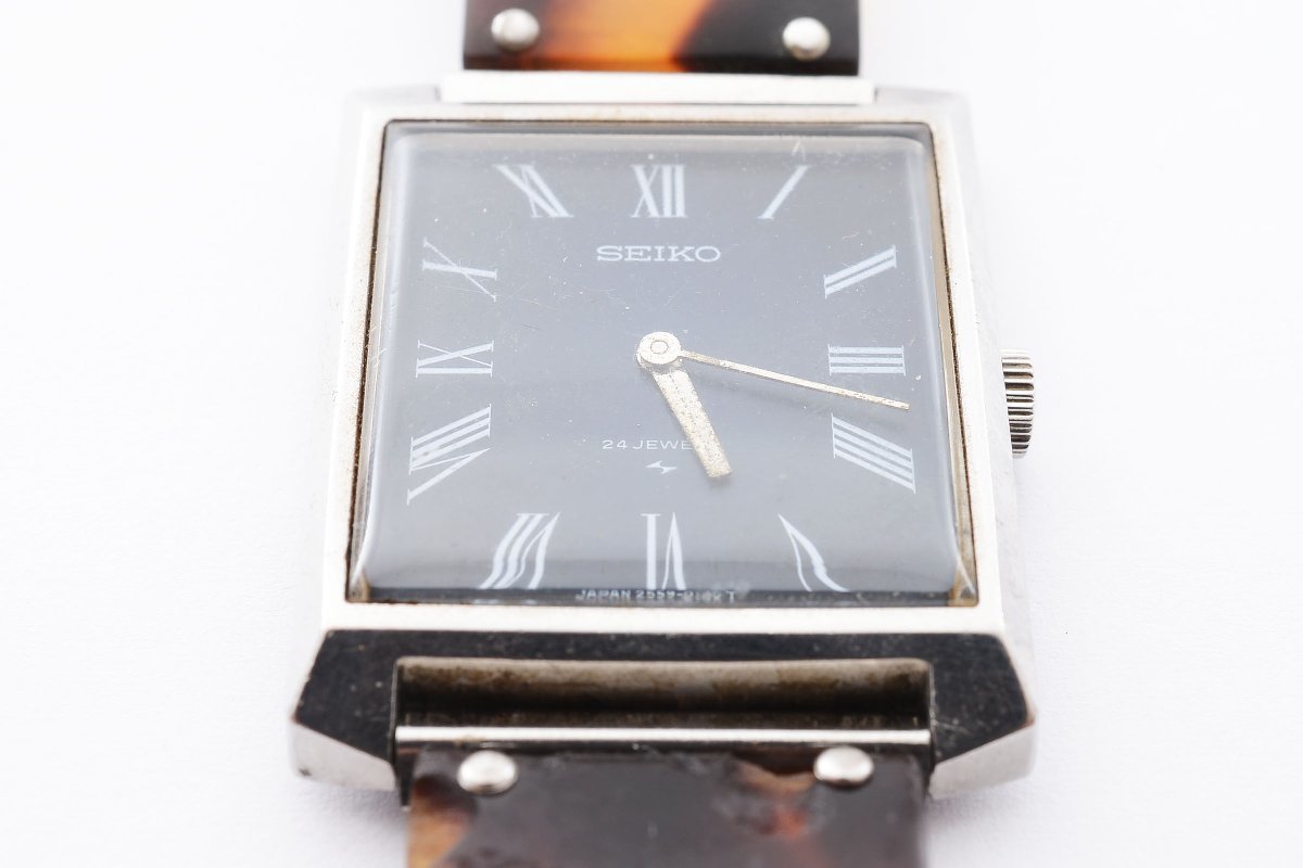 稼働品 セイコー スクエア 手巻き メンズ 腕時計 SEIKO