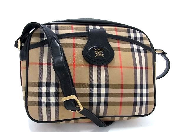1円 Burberrys バーバリーズ ノバチェック キャンバス×レザー 1円 Burberrys バーバリーズ ノバチェック キャンバス×レザー