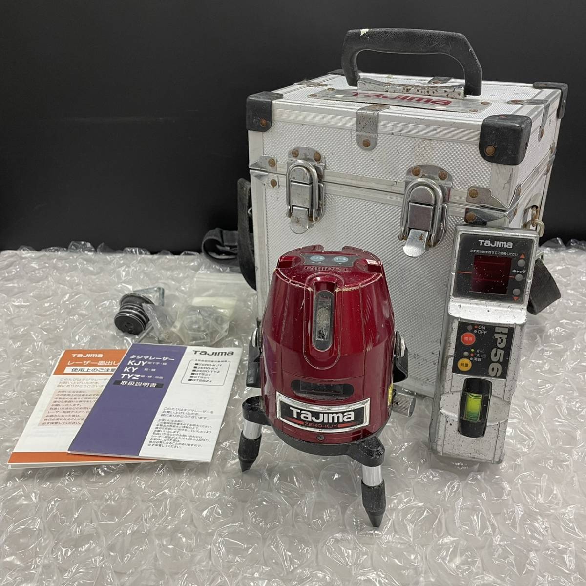 B283417(083)-108/SK3000　Tajima　レーザー墨出し器　ZERO-KJY　タジマレーザー　マルチレーザーレシーバー　ML-RCV2　