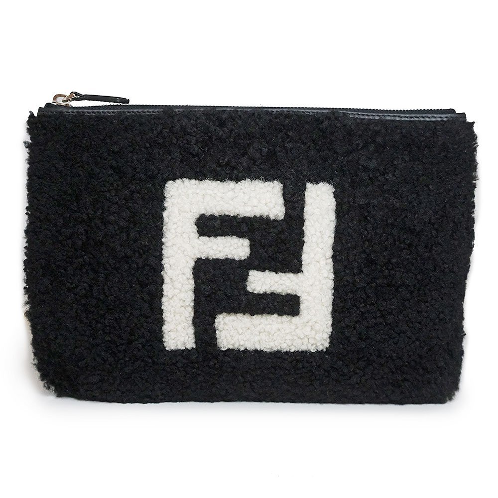 未使用 展示品）フェンディ FENDI FFロゴ ポーチ クラッチ セカンド