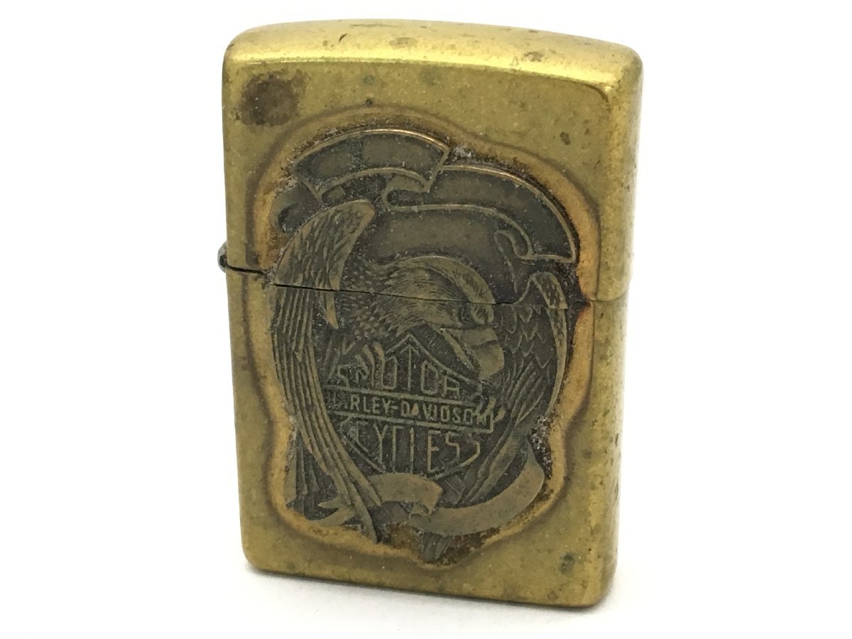 ZIPPO ハーレーダビッドソン 1995年製 オイルラーター ゴールド 現状渡し 中古【UW080003】