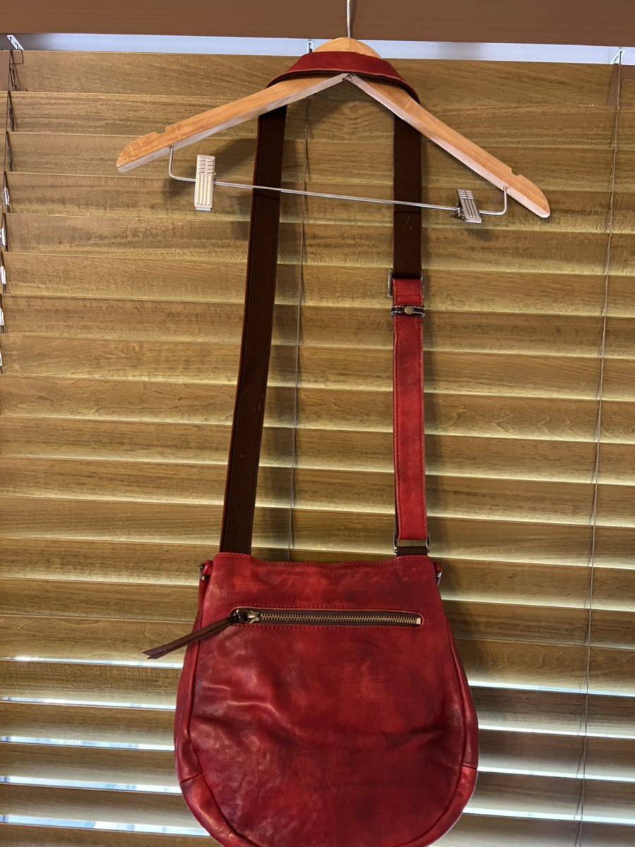 BROOM【USED】がま口ショルダーバッグ 赤 BROOM【USED】がま口ショルダーバッグ 赤(ショルダーバッグ)｜売買され