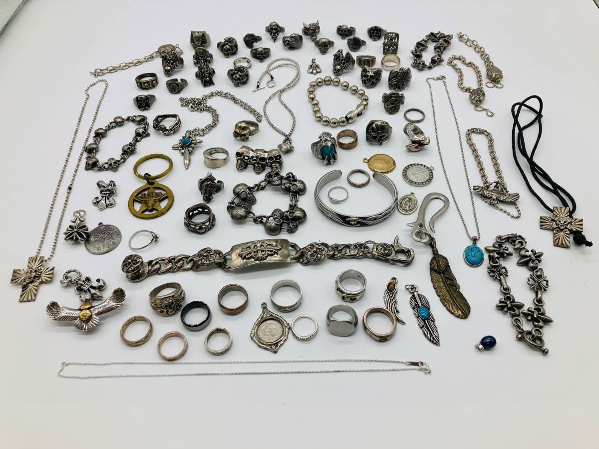 アクセサリー　まとめ売り　9点 4499】 ☆1円スタート アクセサリー ネックレス 各種色々 925