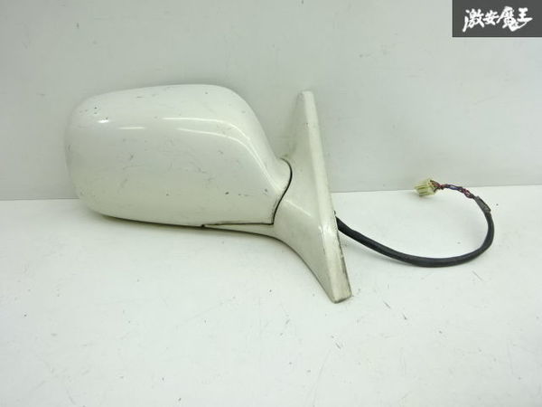 保証付 トヨタ 純正 GX100 JZX100 マーク2 ドアミラー 左右 電動格納 5ピン 動作OK MURAKAMI5551 ホワイトパール系 即納 棚13-2 GX100 JZX100 マーク2