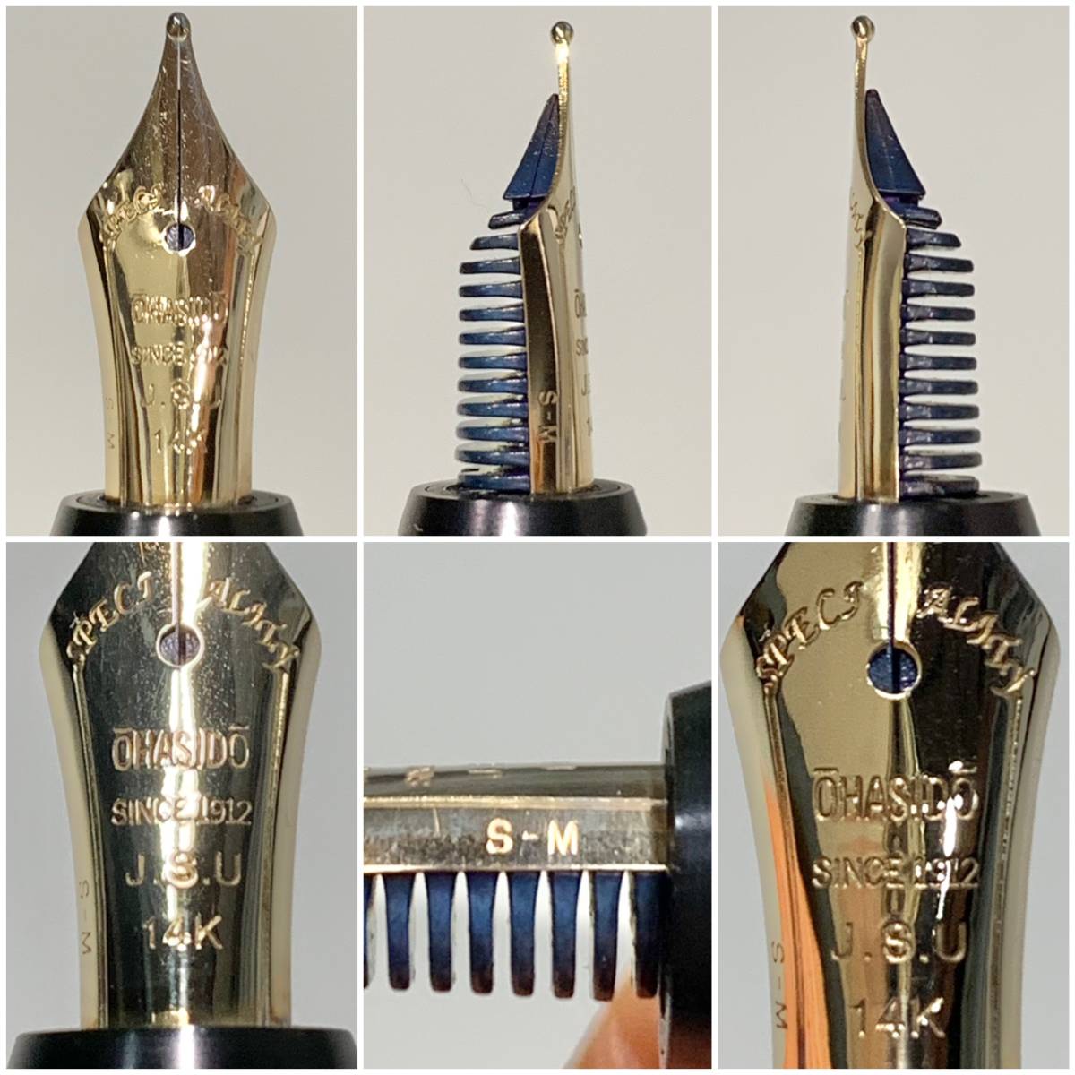 OHASIDO 大橋堂 万年筆 植原栄一 手作り万年筆 14Kペン先 ブラック