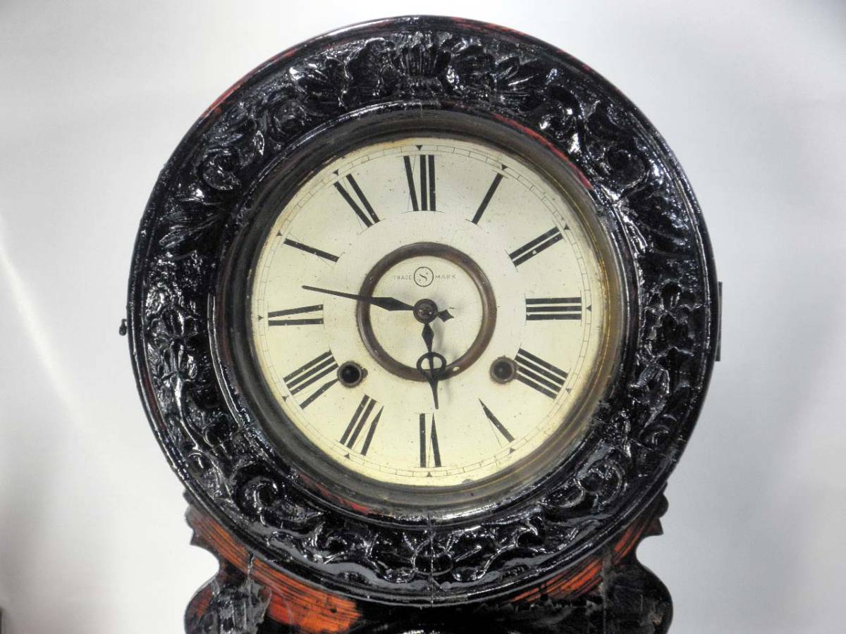 精工舎 掛時計 張り四ツ丸達磨 真鍮枠 明治45年～大正元年頃 ボンボン時計 精工舎 掛時計 張り四ツ丸達磨 真鍮枠 明治45年～大正元年頃 ボンボン