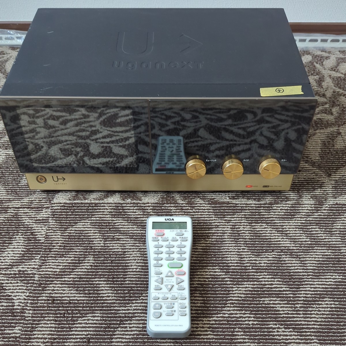 カラオケ ジャンク品 UGANEXT UGA-N10 リモコンおまけつき 3 UGA-N10