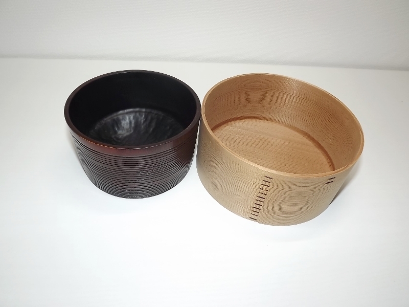 茶道具 竹建水 曲建水 2品