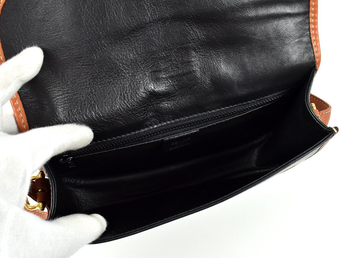 154209◇ CELINE セリーヌ ガンチーニ金具 ショルダーバッグ バッグ 斜 